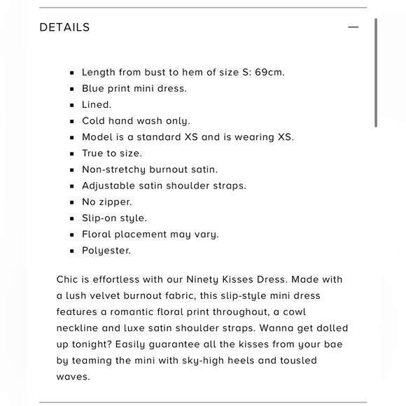 NWT Hello Molly Ninety Kisses Dress-Blue-Size L/US 8 - Picture 5 of 16